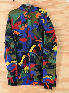 Polo Ralph Lauren Big Pony Camo Multicolor Double Knit Hoodie Mens 4XLT - Picture 1 of 10