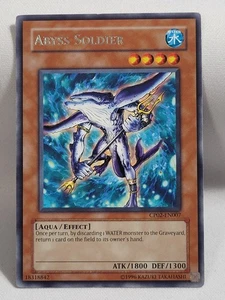 YuGiOh TCG Abyss Soldier CP02-EN007 Champion Pack Unlimited Rare LP - Picture 1 of 9