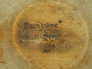 Vintage Munising Hand Turned 11” Rustic Primitive Farmhouse Wooden Bowl ~ USED - Picture 1 of 8