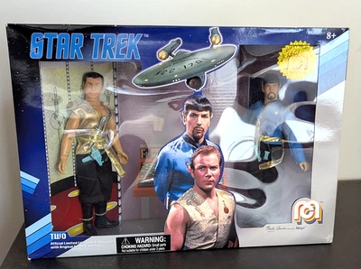 Figuras Mego Star Trek Mirror Universe Kirk & Spock 8" pacote com 2 novas na caixa - Imagem 1 de 4