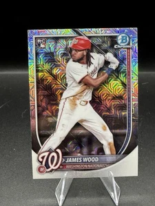 James Wood RC 2025 Bowman Mega Box Chrome Mojo Refractor #29 Nationals RC - Picture 1 of 2