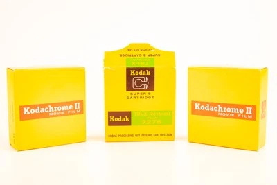 Película de cartucho Kodak Kodachrome II y Tri-X reversión Super 8 caducada SELLADA V13 Foto 1 de 4