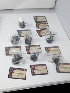 Konvolut 7 World Of Warcraft Miniaturen Lot Minis Figuren 2008 mit Karten NEU - Bild 1 von 7