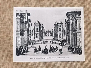 Il Solimano 1620 Scenografia Alfonso Parigi incisioni di Callot Stampa del 1944 - Picture 1 of 1