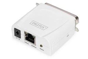 DIGITUS fast Ethernet print server., white, DN-13001-1 Print server (Parallel Po - Picture 1 of 5