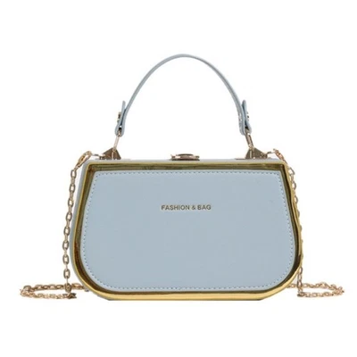 女士盒袋糖果色单肩包链条手提包斜挎包 — 第 1/4 张图片