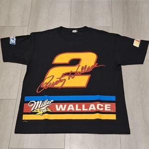 T-shirt vintage Rusty Wallace 2 stampa all over taglia XL usata rara retrò OG VINTAGE - Foto 1 di 15
