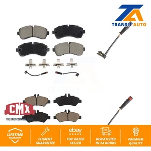 Front Rear Ceramic Brake Pads Extra Wear Sensor Kit For Dodge Sprinter 3500 3.0L - Picture 1 of 9