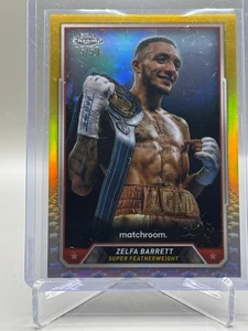 Zelfa Barrett 2024 Topps Chrome Boxing #68 Gold Refractor #/50 - Picture 1 of 2