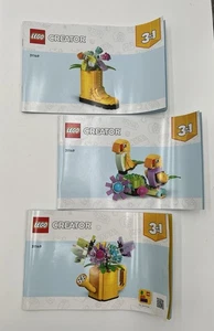Lego Blumen in der Gießkanne Creator 3 in 1 31149 Anleitung Anleitung Buch 3 Set - Bild 1 von 3