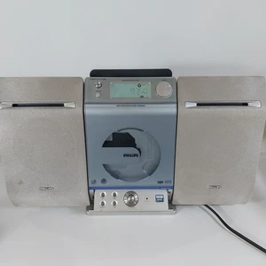 Philips  Micro Stereo System MCM275 CD Radio w/ Speakers MP3   NO Remote - Picture 1 of 6