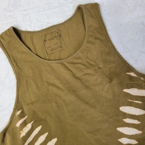 Camiseta sin mangas We The Free People oliva tie-dye blanqueador 100 % algodón talla S/P - Imagen 1 de 9