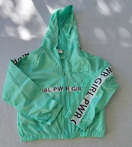 NWT Girls Windbreaker Style Jacket. Green Color, By JoLIE & joy. Size L/14 - Picture 1 of 9
