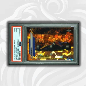 PSA 9 /25 - RC - Lando Norris #166 - Orange - 2020 Topps Chrome F1 - Rookie Card - Picture 1 of 3