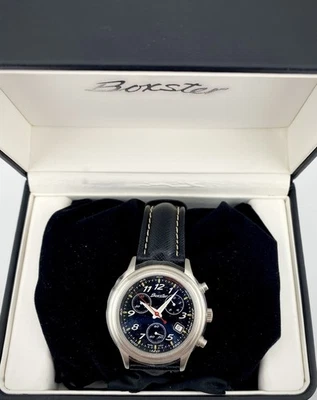 Porsche Design Boxster Chronograph Watch-Black Dial,Black Leather Band In Box - Image 1 of 4