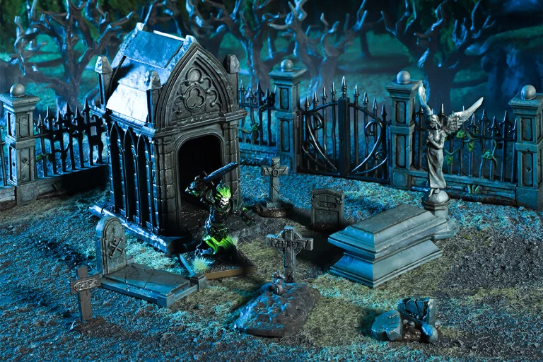 Terrain Crate Graveyard Modern 25-32mm Scenery Fallout Mantic Mgtc179