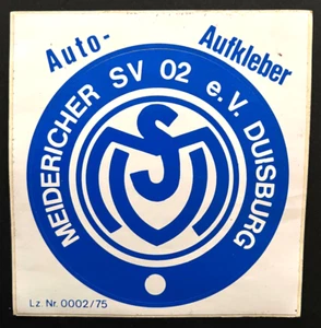 MSV Duisburg Aufkleber Sticker Rund Fussball #1018 - Bild 1 von 2