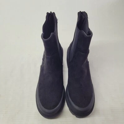Esprit Elora Boot Womens 8M Black Faux Suede 3" Vegan Winter Casual Lug Sole - Image 1 of 4