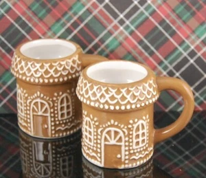 Tazze Casa Pan di Zenzero S/2 NUOVE tazze espresso ceramica espresso tazza pizzo - Foto 1 di 5