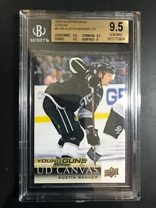 UD Austin Wagner Young Guns 2018-19 lona novato RC BGS 9,5 - Imagen 1 de 2