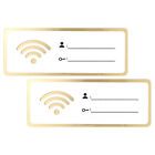  2pcs Acrylic WiFi Password Sign WiFi Wall Mount Plaque Wifi Password Sign for