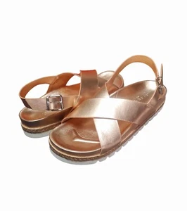 Damen-Sandalen J/Pantoletten NYC Lee roségoldfarben Größe 9 neu ohne Karton - Bild 1 von 9