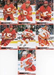 22-23 2022-23 Upper Deck 1 Calgary Flames Team Set-7 Cards-Mangiapane-Markstrom - Picture 1 of 1