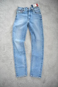 Tommy Hilfiger High Rise Skinny Santana 7/8 Jeans Light Blue STR Denim UK8 W27 - Picture 1 of 9