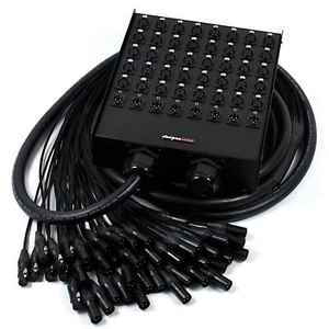 48-fach Stagebox, Neutrik XLRs, Van Damme Black Series Snake Kabelbaum - Bild 1 von 4