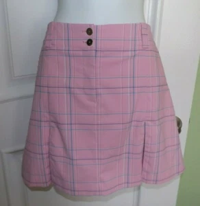 Nike Golf Fit dry Skort Pleated Pink Plaid - size 6 - small - Perfect condition - Picture 1 of 6