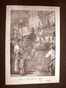 Garibaldi Napoli 7 settembre 1860 Incisione 1881 Dinastia di Savoia Oscar Pio - Bild 1 von 1
