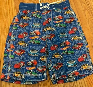 Gap Kids Boy Swim Trucks Shorts Boys Cars Swim Trucks M(8) - Picture 1 of 3