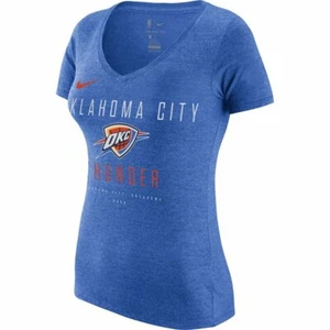 Oklahoma City Thunder Shirt Nike T-Shirt Dri-Fit OKC NBA Blue Women's Small S - Picture 1 of 2