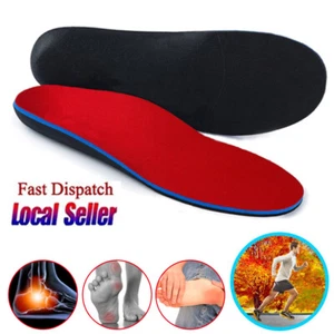 Silicone Gel Insoles Orthopedic Arch Support Shoe Foot Care Sport Run Cushion HG - Picture 1 of 16