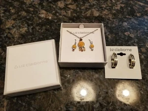 LIZ CLAIBORNE NECKLACE AND EARRINGS #38 - Picture 1 of 4