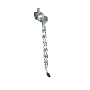 Double Flat Twisted Bike Kickstand Center 10-1/2" Chrome Lowrider Bicycle - Picture 1 of 1