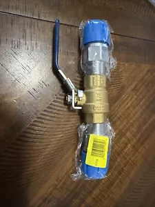 RapidAir FastPipe 3/4" Ball Valve Shut Off Kit Two 3/4" Threaded Adapters F1111 - Picture 1 of 3