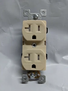 (10 piezas) receptáculos dúplex estándar resistentes a la manipulación 20A 20 salidas de amperios marfil tr - Imagen 1 de 5