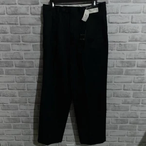 NWT Joseph & Feiss Dark Blue Pleated Cuffed Dress Pants Mens Size 32x30 - Picture 1 of 5
