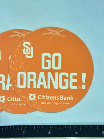 GO ORANGE! SYRACUSE UNIVERSITY CITIZENS BANK REFRIDGERATOR MAGNETS LOT OF 3 Cover