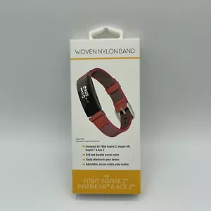 WITHit Woven Nylon Band Fitbit Inspire & Inspire HR | Pink | New | Ships Free - Picture 1 of 2