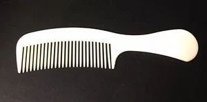 Vintage Goody Kamm Haar Elfenbein Weiß Unzerbrechlich 6,5" Hergestellt in den USA - Bild 1 von 4