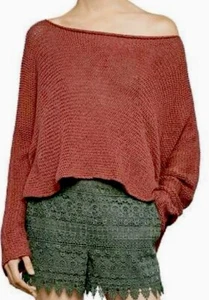 BCBGMaxAzria High-Low Boatneck Sweater. Size XXS. Cardinal Red. - Picture 1 of 6