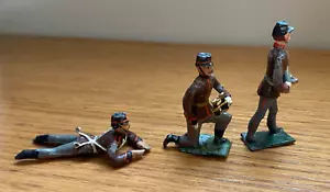 Soldados de juguete antiguos 3 piezas. Set Vintage Heyde Mignot Soldiers FA-85 - Imagen 1 de 6