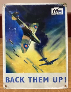 Back Them Up! - Vintage Style Metal Advertising Wall Hanging Sign - Picture 1 of 2