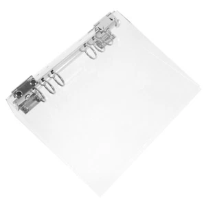 Notebook Cover Binder Shell Clear Binder Cover Acrylic View Binder Reusable - Picture 1 of 12