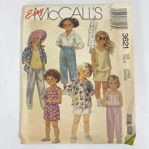 UNUSED VINTAGE 3621 SEWING PATTERN McCALLS CHILDREN SHIRT TOP PANT SKIRT OPENED - Picture 1 of 1