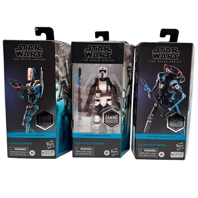 Star Wars Jedi Survivor Action Figures Set Of 3 Gaming Greats Black Series New - Image 1 of 4