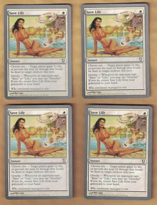 4x  Save Life  (Unhinged,  Uncommon,  English,  2004)  NM  MTG  4 - Image 1 of 2