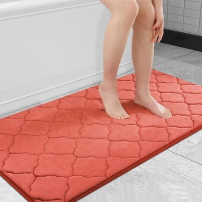 Alfombra de baño de espuma viscoelástica OLANLY 44x24, alfombras de baño ultra suaves y absorbentes... Foto 1 de 4